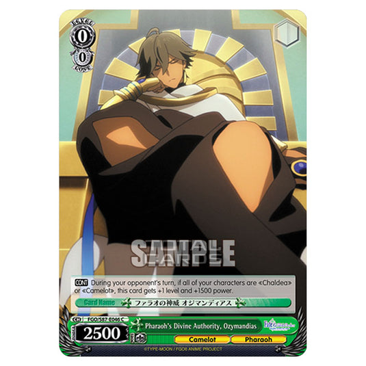 Weiss Schwarz - Fate/Grand Order THE MOVIE - Divine Realm of the Round Table Camelot - Pharaoh's Divine Authority, Ozymandias (C) FGO/S87-E046