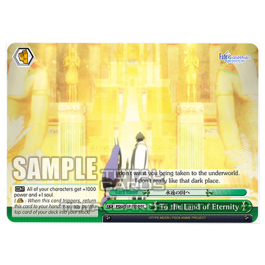 Weiss Schwarz - Fate/Grand Order THE MOVIE - Divine Realm of the Round Table Camelot - To the Land of Eternity (CC) FGO/S87-E050