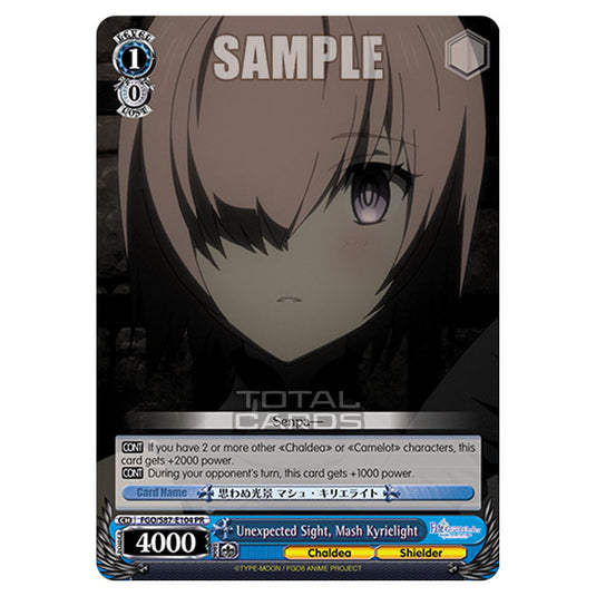 Weiss Schwarz - Fate/Grand Order THE MOVIE - Divine Realm of the Round Table Camelot - Unexpected Sight, Mash Kyrielight (PR) FGO/S87-E104