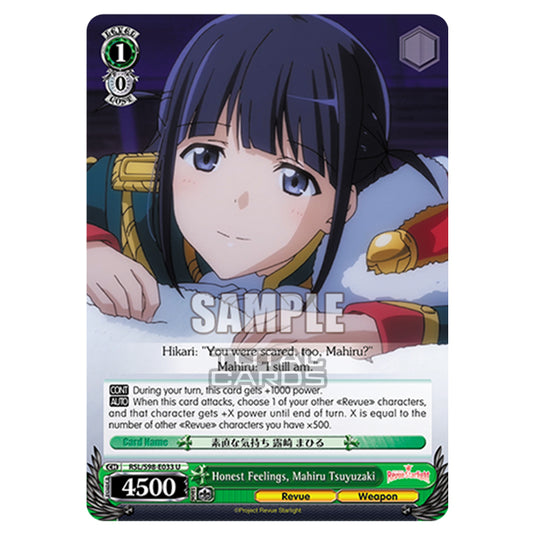 Weiss Schwarz - Revue Starlight The Movie - Honest Feelings, Mahiru Tsuyuzaki (U) RSL/S98-E033