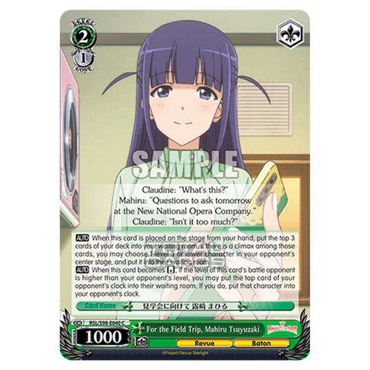 Weiss Schwarz - Revue Starlight The Movie - For the Field Trip, Mahiru Tsuyuzaki (C) RSL/S98-E040