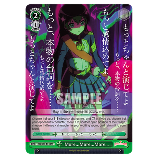 Weiss Schwarz - Revue Starlight The Movie - More...More...More… (U) RSL/S98-E042