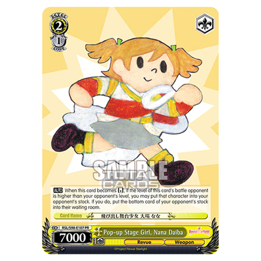 Weiss Schwarz - Revue Starlight The Movie - Pop-up Stage Girl, Nana Daiba (PR) RSL/S98-E107