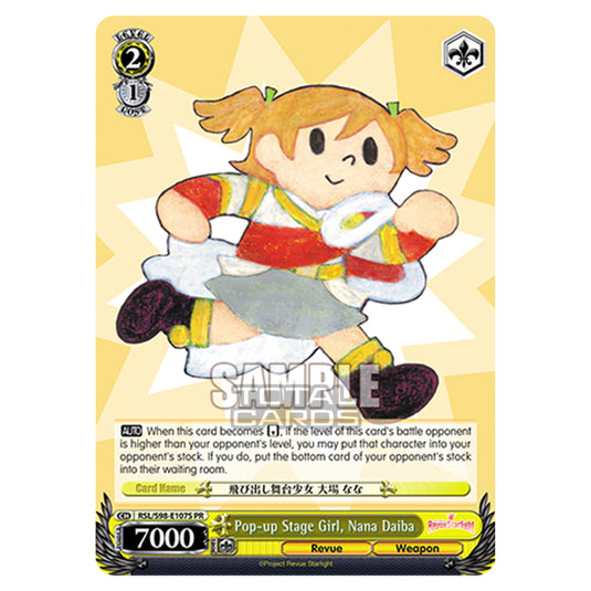 Weiss Schwarz - Revue Starlight The Movie - Pop-up Stage Girl, Nana Daiba (PR) RSL/S98-E107S