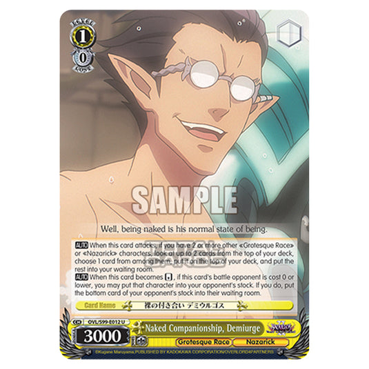 Weiss Schwarz - Nazarick: Tomb of the Undead Vol.2 - Naked Companionship, Demiurge (U) OVL/S99-E012