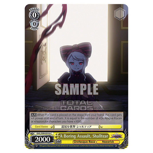 Weiss Schwarz - Nazarick: Tomb of the Undead Vol.2 - A Boring Assault, Shalltear (C) OVL/S99-E016
