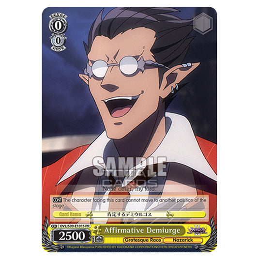 Weiss Schwarz - Nazarick: Tomb of the Undead Vol.2 - Affirmative Demiurge (SR) OVL/S99-E101S