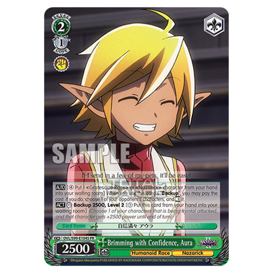 Weiss Schwarz - Nazarick: Tomb of the Undead Vol.2 - Brimming with Confidence, Aura (SR) OVL/S99-E104S