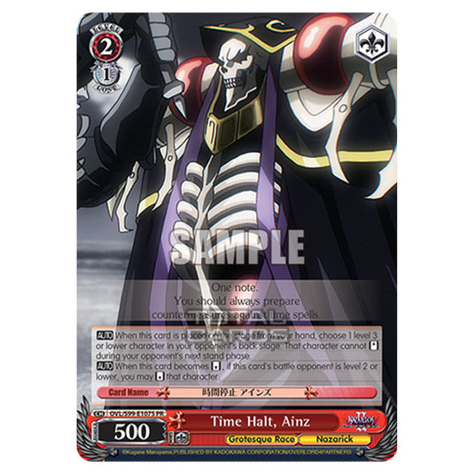 Weiss Schwarz - Nazarick: Tomb of the Undead Vol.2 - Time Halt, Ainz (SR) OVL/S99-E107S