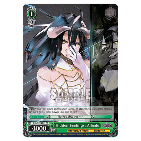Weiss Schwarz - Nazarick: Tomb of the Undead Vol.2 - Hidden Feelings, Albedo (PR) OVL/S99-PE01