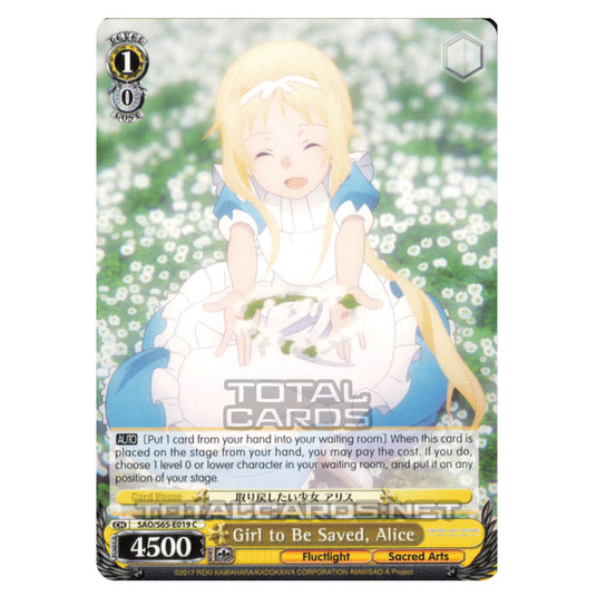 Weiss Schwarz - Sword Art Online Alicization - Girl to Be Saved, Alice (Common) SAO/S65-E019