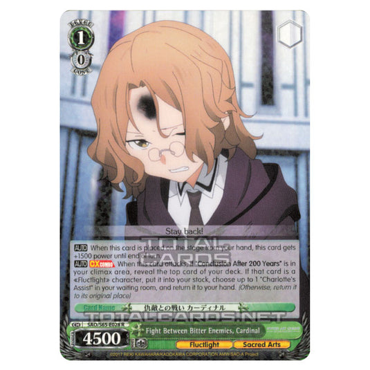 Weiss Schwarz - Sword Art Online Alicization - Fight Between Bitter Enemies, Cardinal (Rare) SAO/S65-E028