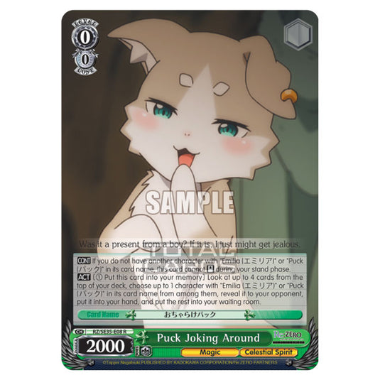 Weiss Schwarz - Re:ZERO - Starting Life in Another World - The Frozen Bond - Puck Joking Around (R) RZ/SE35-E08