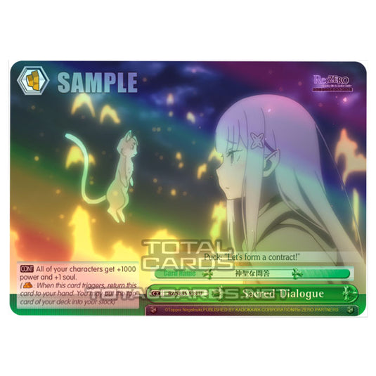 Weiss Schwarz - Re:ZERO - Starting Life in Another World - The Frozen Bond - Sacred Dialogue (U) RZ/SE35-E39 (Foil)