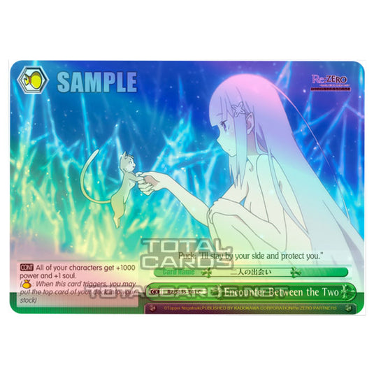 Weiss Schwarz - Re:ZERO - Starting Life in Another World - The Frozen Bond - Encounter Between the Two (C) RZ/SE35-E41 (Foil)
