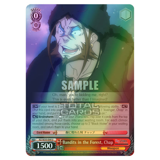 Weiss Schwarz - Re:ZERO - Starting Life in Another World - The Frozen Bond - Bandits in the Forest, Chap (U) RZ/SE35-E44 (Foil)