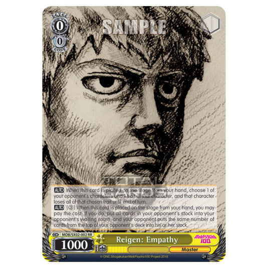 Weiss Schwarz - Mob Psycho 100 - Reigen: Empathy (Double Rare) MOB/SX02-002