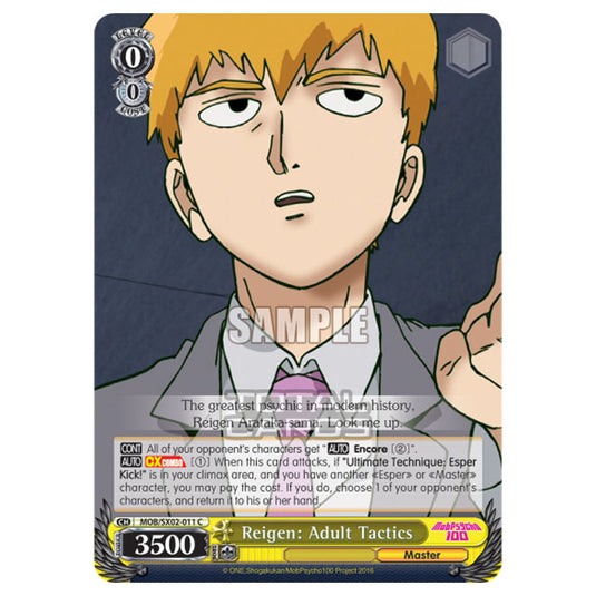 Weiss Schwarz - Mob Psycho 100 - Reigen: Adult Tactics (Common) MOB/SX02-011