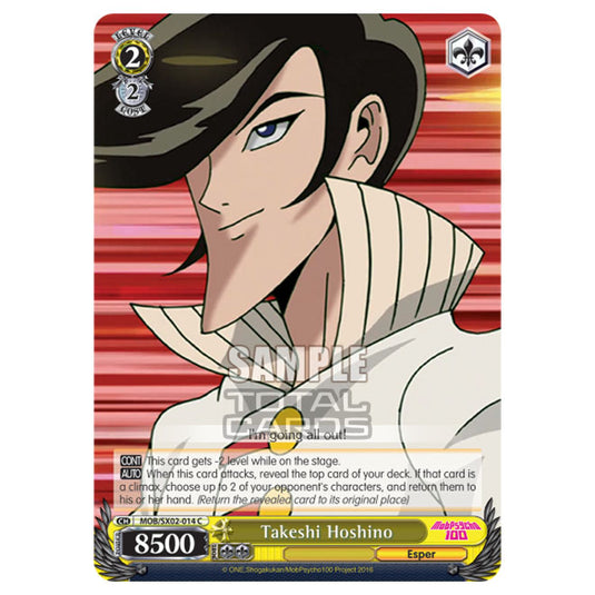 Weiss Schwarz - Mob Psycho 100 - Takeshi Hoshino (Common) MOB/SX02-014