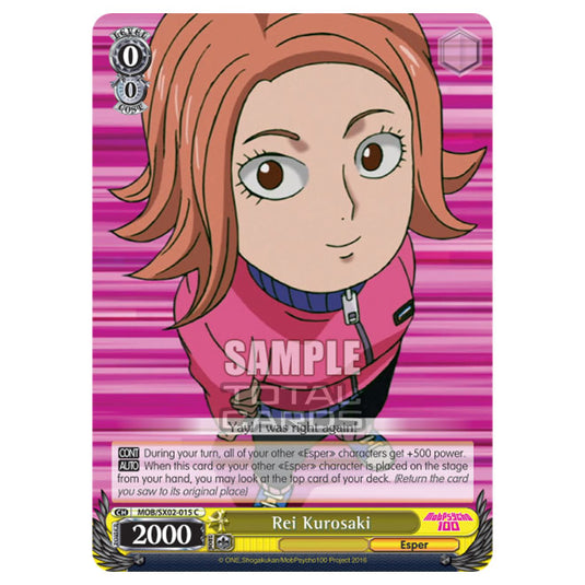 Weiss Schwarz - Mob Psycho 100 - Rei Kurosaki (Common) MOB/SX02-015