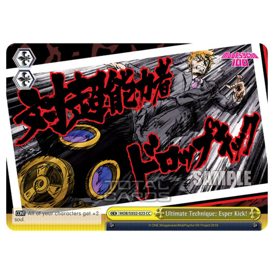 Weiss Schwarz - Mob Psycho 100 - Ultimate Technique: Esper Kick! (Climax Common) MOB/SX02-023