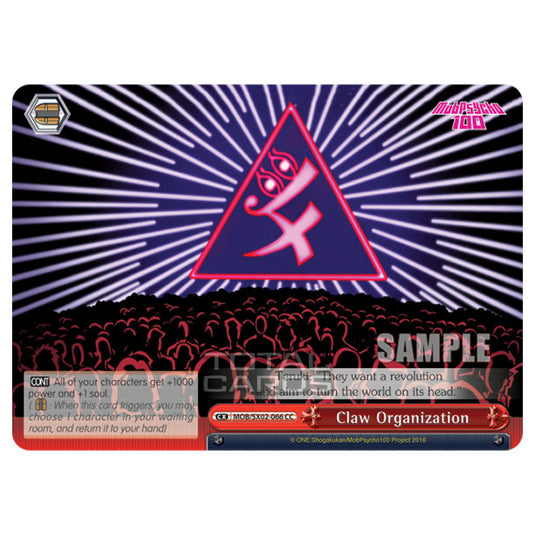 Weiss Schwarz - Mob Psycho 100 - Claw Organization (Climax Common) MOB/SX02-066