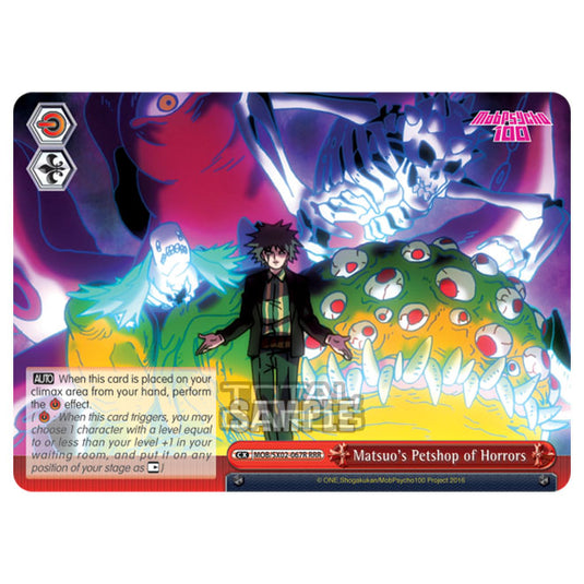 Weiss Schwarz - Mob Psycho 100 - Matsuo's Petshop of Horrors (Triple Rare) MOB/SX02-067R