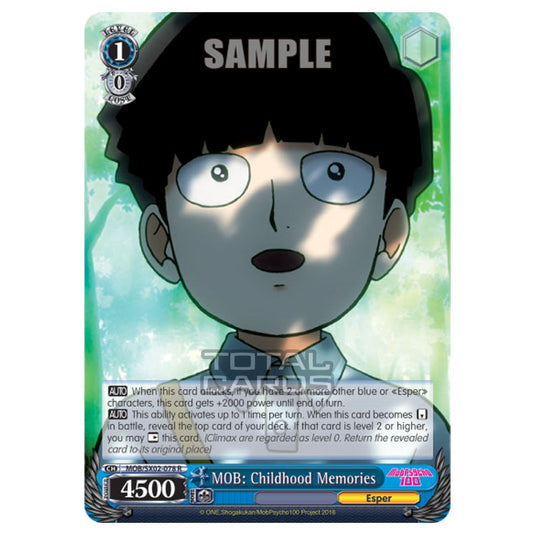 Weiss Schwarz - Mob Psycho 100 - MOB: Childhood Memories (Rare) MOB/SX02-078
