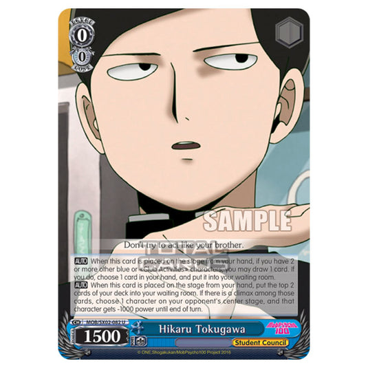 Weiss Schwarz - Mob Psycho 100 - Hikaru Tokugawa (Uncommon) MOB/SX02-082