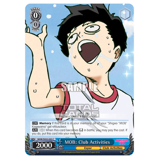 Weiss Schwarz - Mob Psycho 100 - MOB: Club Activities (Common) MOB/SX02-093