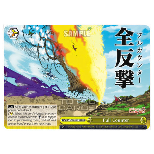 Weiss Schwarz - The Seven Deadly Sins - Full Counter (RRR) SDS/SX03-023R