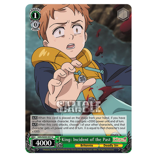 Weiss Schwarz - The Seven Deadly Sins - King: Incident of the Past (U) SDS/SX03-037