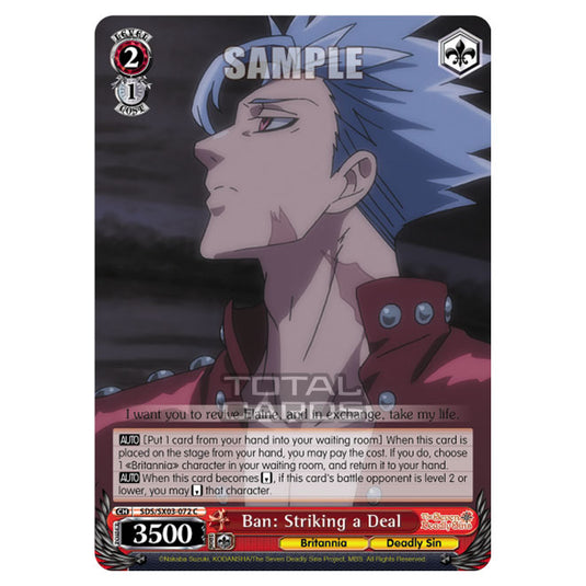 Weiss Schwarz - The Seven Deadly Sins - Ban: Striking a Deal (C) SDS/SX03-072