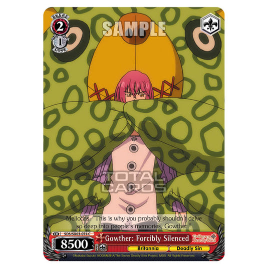 Weiss Schwarz - The Seven Deadly Sins - Gowther: Forcibly Silenced (C) SDS/SX03-074