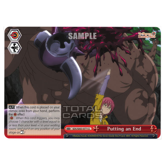 Weiss Schwarz - The Seven Deadly Sins - Putting an End (CC) SDS/SX03-077