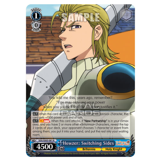 Weiss Schwarz - The Seven Deadly Sins - Howzer: Switching Sides (R) SDS/SX03-081