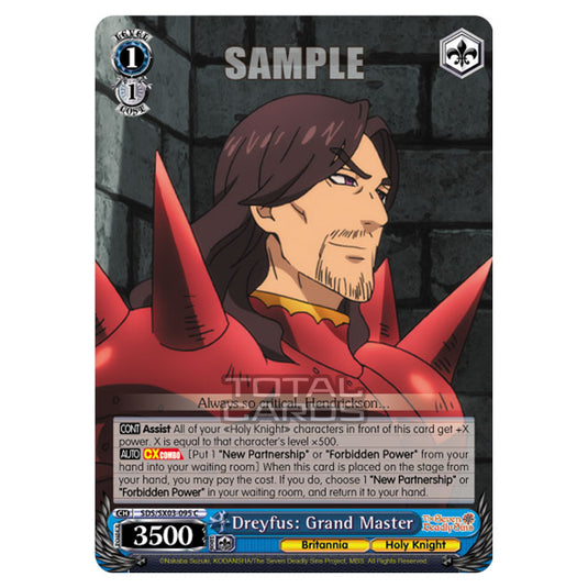 Weiss Schwarz - The Seven Deadly Sins - Dreyfus: Grand Master (C) SDS/SX03-095