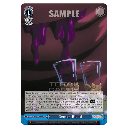 Weiss Schwarz - The Seven Deadly Sins - Demon Blood (C) SDS/SX03-098