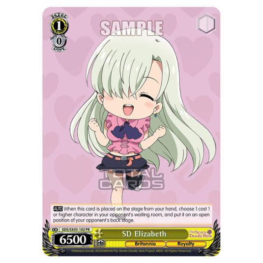 Weiss Schwarz - The Seven Deadly Sins - SD Elizabeth (PR) SDS/SX03-102