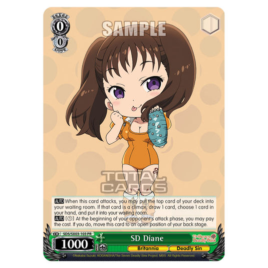 Weiss Schwarz - The Seven Deadly Sins - SD Diane (PR) SDS/SX03-103
