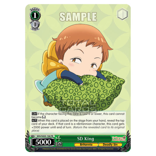 Weiss Schwarz - The Seven Deadly Sins - SD King (PR) SDS/SX03-104
