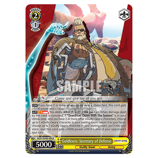 Weiss Schwarz - Guilty Gear Strive - Goldlewis: Secretary of Defense (R) GGST/SX06-004