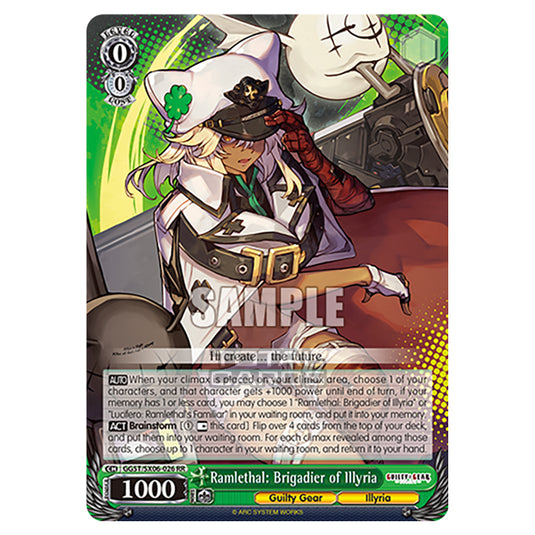 Weiss Schwarz - Guilty Gear Strive - Ramlethal: Brigadier of Illyria (RR) GGST/SX06-026