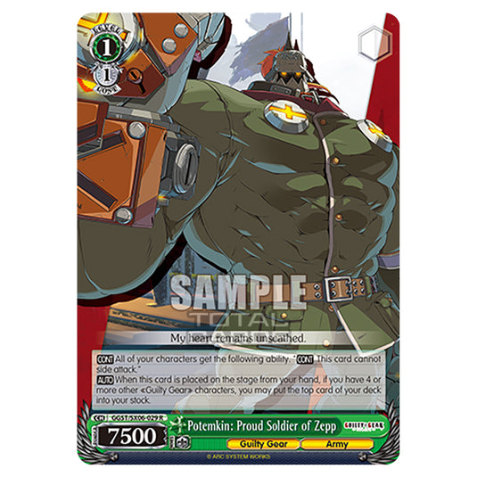 Weiss Schwarz - Guilty Gear Strive - Potemkin: Proud Soldier of Zepp (R) GGST/SX06-029