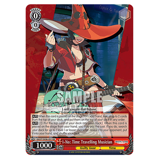 Weiss Schwarz - Guilty Gear Strive - I-No: Time Travelling Musician (RR) GGST/SX06-051