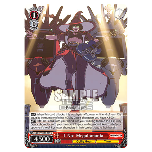 Weiss Schwarz - Guilty Gear Strive - I-No: Megalomania (U) GGST/SX06-065