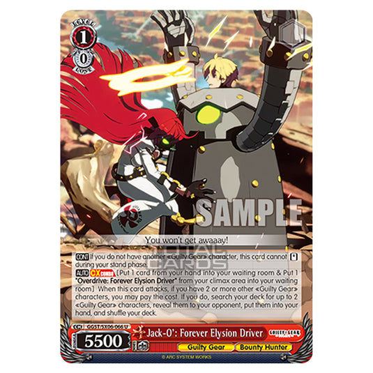 Weiss Schwarz - Guilty Gear Strive - Jack-O': Forever Elysion Driver (U) GGST/SX06-066