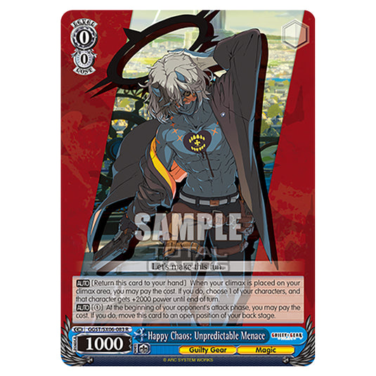Weiss Schwarz - Guilty Gear Strive - Happy Chaos: Unpredictable Menace (R) GGST/SX06-083