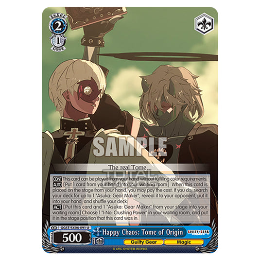 Weiss Schwarz - Guilty Gear Strive - Happy Chaos: Tome of Origin (U) GGST/SX06-091