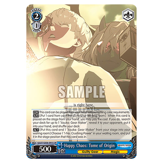 Weiss Schwarz - Guilty Gear Strive - Happy Chaos: Tome of Origin (SR) GGST/SX06-091S
